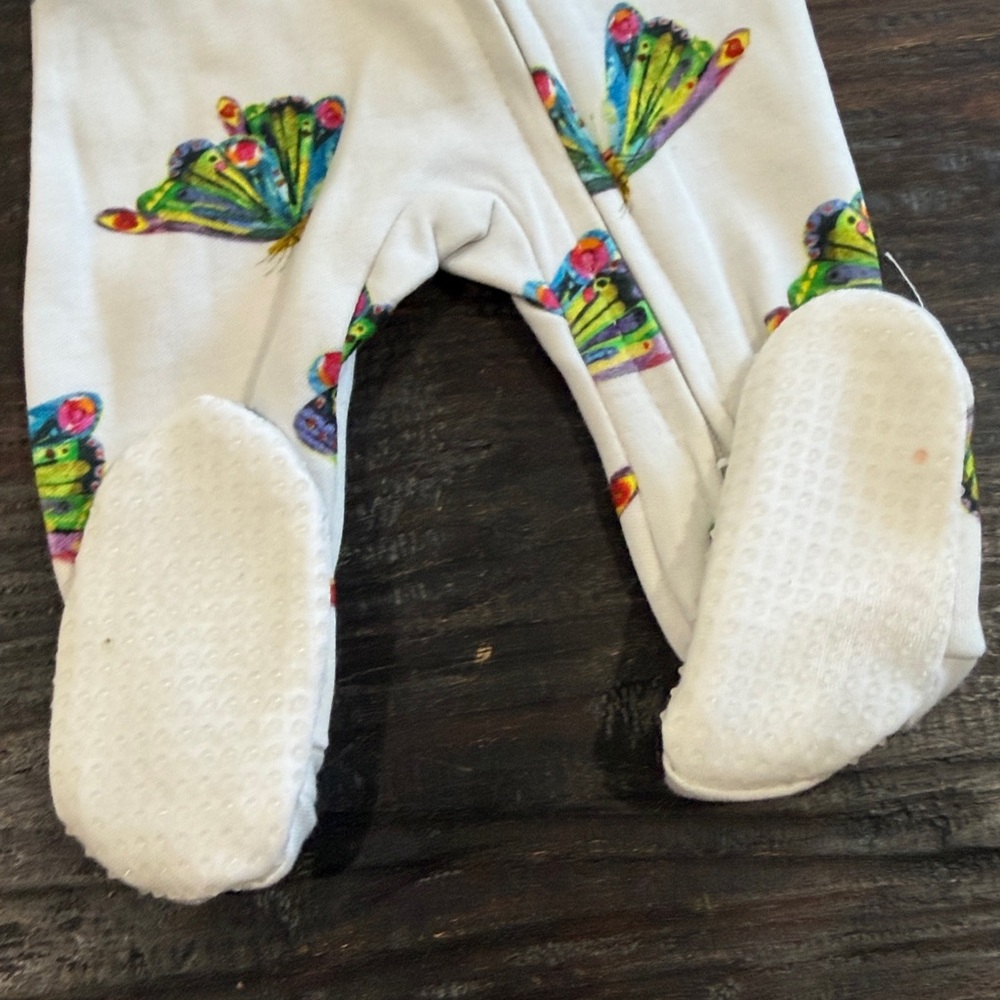 L'ovedbaby White Footed One-Piece Butterfly Organic — image 5 of 8